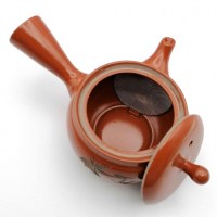 2teiera-giapponese-tokoname-kyusu-sasanoha-foglie-rosse-e-bambu