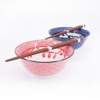 set-da-2-ciotole-giapponesi-di-ceramica-per-ramen-manekineko-rosso-e-blu